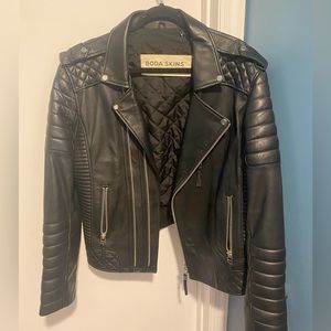 Mens Boda Skins Kay Michaels leather jacket size L